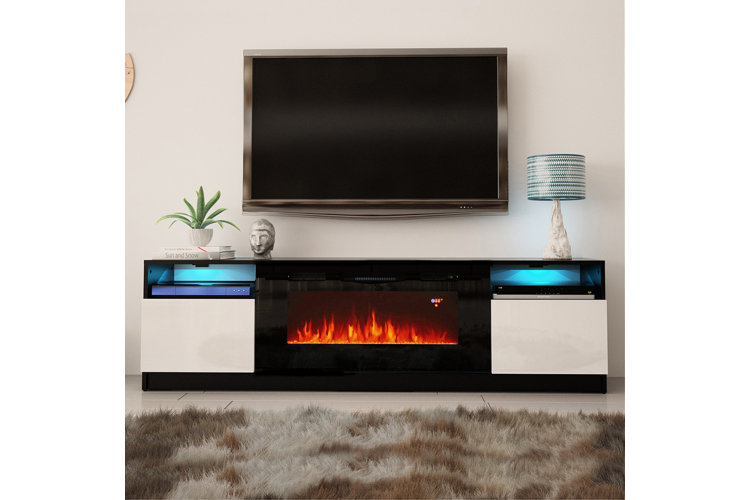 Elian tv stand for tvs up to 70 on sale with fireplace